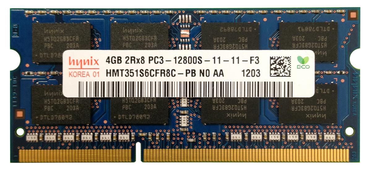 memoria ram ddr3-1600 4gb portatil 1600 pc3l 12800 nuevo hynix elpida mt so-dimm