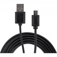 Дата кабель Vinga Rainbow M Black USB 2.0 AM – Micro USB Тип B 1.0м (CUM0100BK)