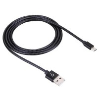 Дата кабель USB 2.0 AM to Micro 5P 1m metal back Vinga (VRC071BKA)