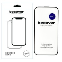 Стекло защитное BeCover Apple iPhone 15 Pro 10D Black (711331)