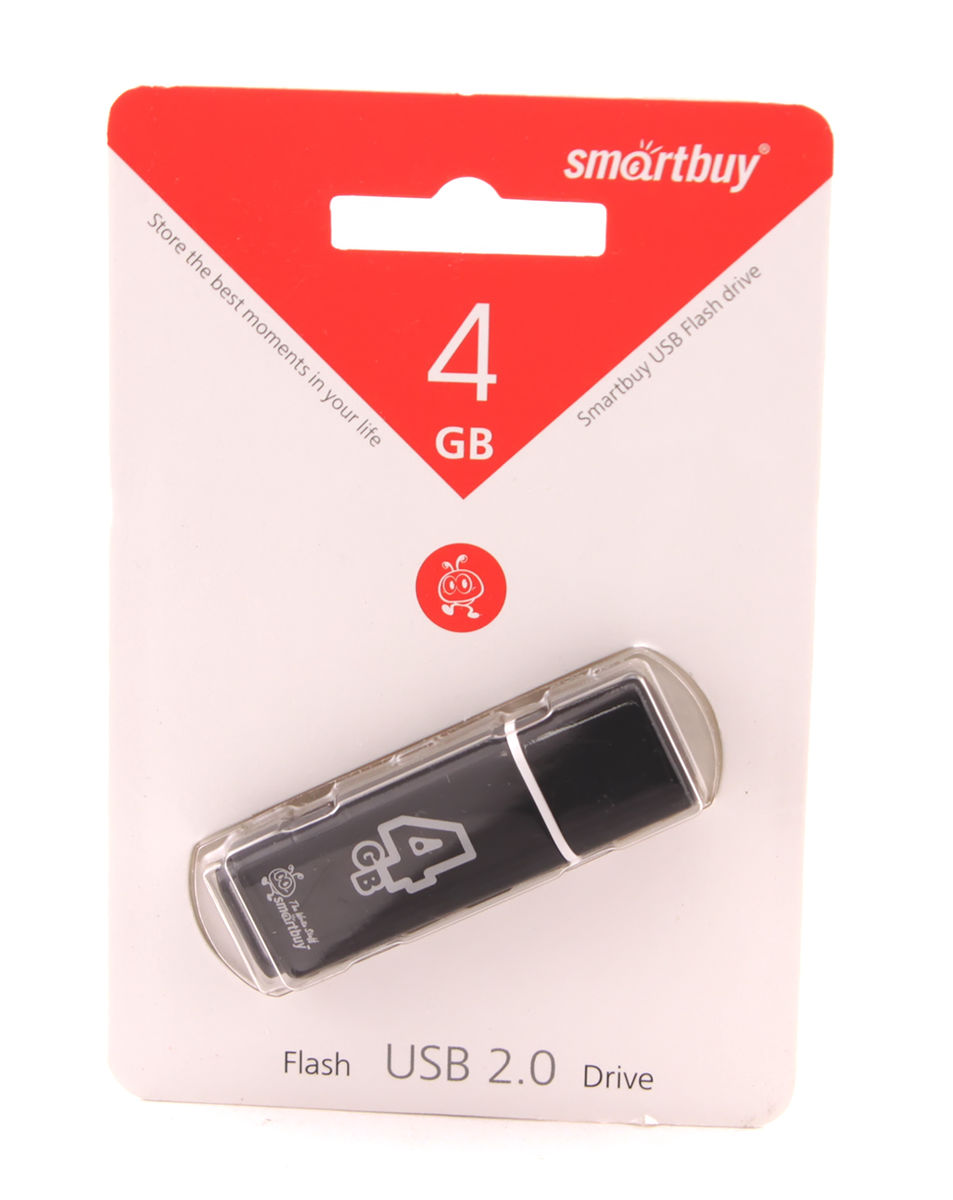 USB Flash Drive 4Gb Smartbuy Glossy series Black / SB4GBGS-K купить в ...