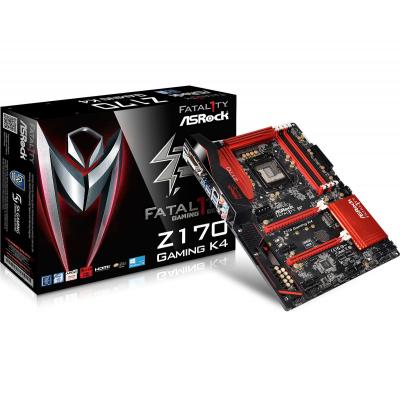 Материнская плата ASRock FATAL1TY Z170 GAMING K4 Фото: Материнская плата ASRock FATAL1TY Z170 GAMING K4