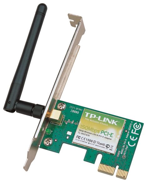 Фото: Сетевая карта PCI-E TP-LINK TL-WN781ND Wi-Fi 802.11g/n 150Mb, 1 съемная антенна