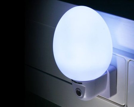 Фото: Светильник светодиодный Ansmann NL-4, White, 0.4 Вт, 4 LED, привлекательный ночник в форме яйца