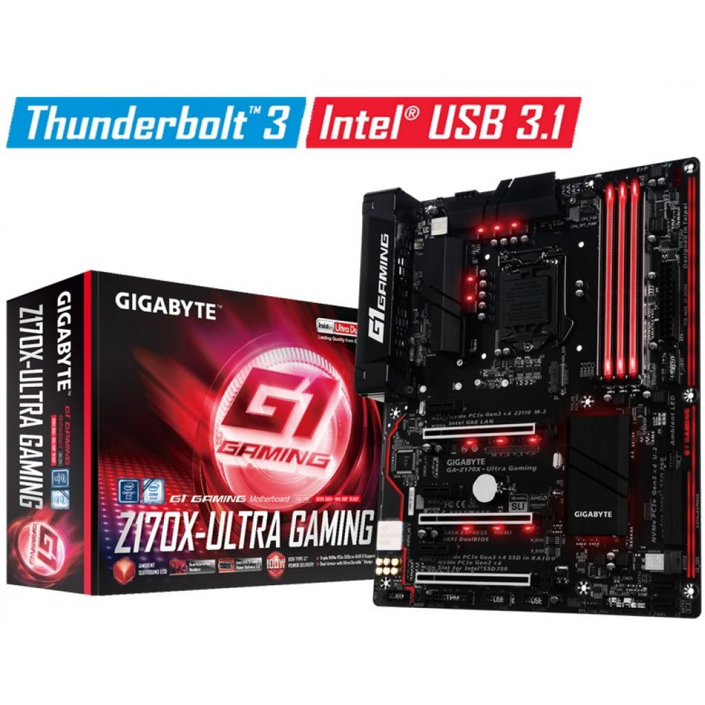 Материнская плата GIGABYTE GA-Z170X-ULTRA GAMING Фото: Материнская плата GIGABYTE GA-Z170X-ULTRA GAMING