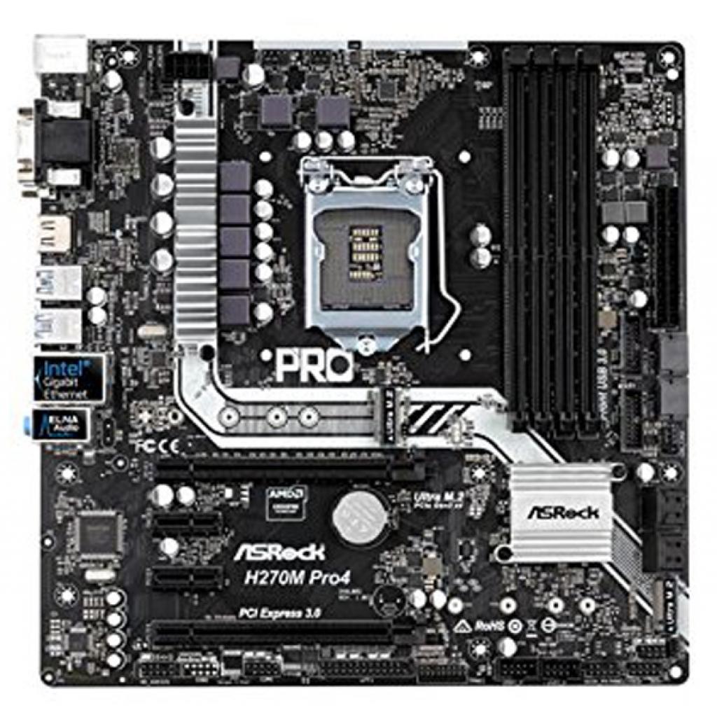 Материнская плата ASRock H270M PRO4 купить в Запорожье и Украине