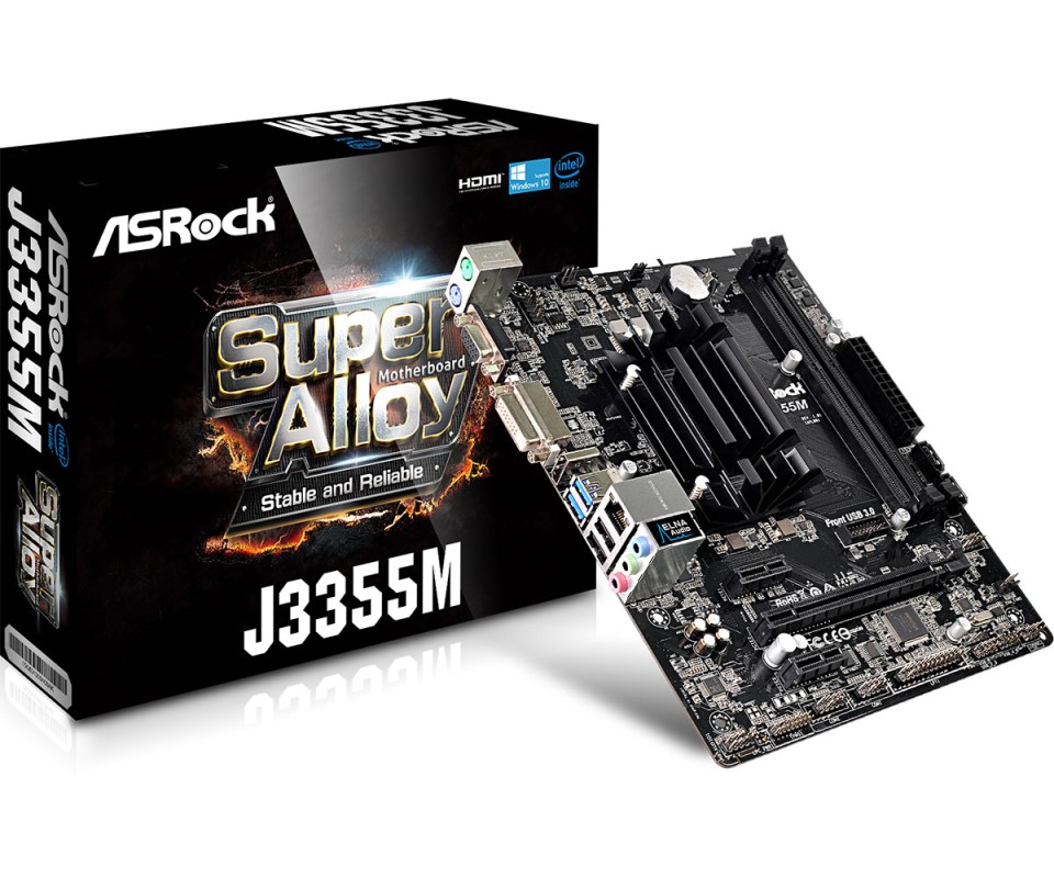 Материнская плата asrock j3355m обзор