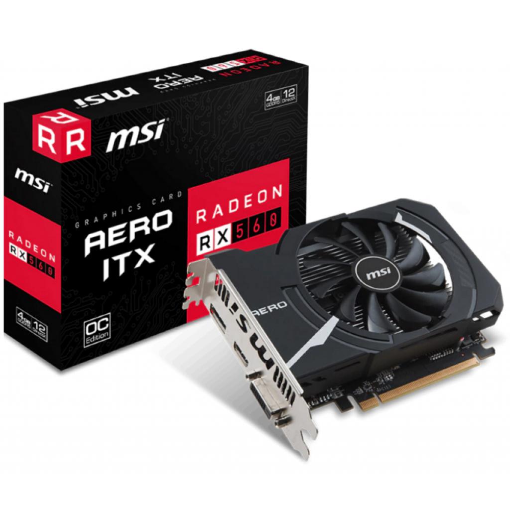 Видеокарта MSI Radeon RX 560 4096Mb AERO ITX OC (RX 560 AERO ITX 4G OC ...