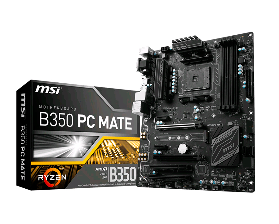 Msi b350 pc mate какие процессоры поддерживает