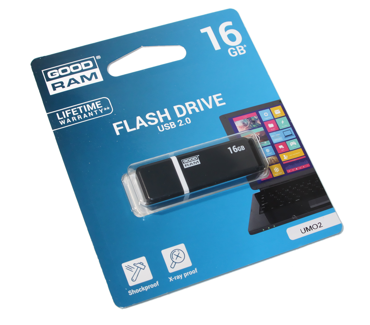 USB Flash Drive 16 Gb Goodram UMO2 Graphite (UMO2-0160E0R11) купить в