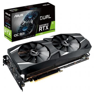 Видеокарта ASUS GeForce RTX2080 8192Mb DUAL OC (DUAL-RTX2080-O8G) Фото: Видеокарта ASUS GeForce RTX2080 8192Mb DUAL OC (DUAL-RTX2080-O8G)