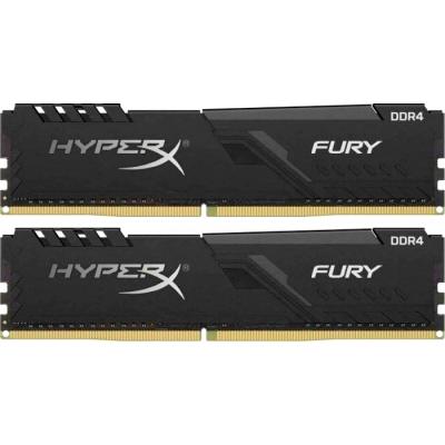 Модуль памяти DDR4 2 х 8GB 3200MHz Kingston HyperX Fury Black C18-21-21 (HX432C16FB3K2/16) купить в Запорожье и Украине