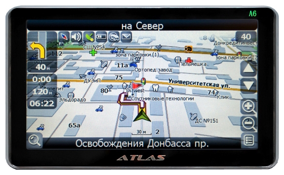 Фото: Навигатор GPS Atlas A6