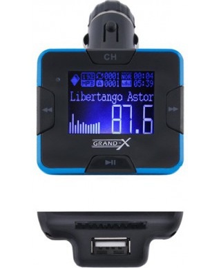Фото: Автомобильный FM Transmitter Car MP3 (CUFM22GRX blue)