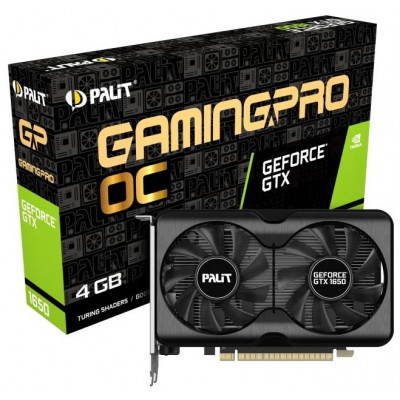 Фото: Видеокарта Palit GeForce GTX1650 4096Mb GAMINGPRO OC DDR6 (NE61650S1BG1-1175A)