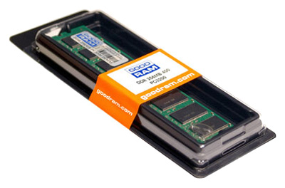 Фото: Модуль памяти DDR 1Gb PC-3200 GOODRAM (GR400D64L3/1G)