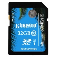 Карта памяти 32Gb SDHC Kingston Class10 UHS-I Ultimate / SDA10/32GB