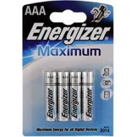 Батарейка Energizer AAA Махімum LR03 * 4 (7638900297577)