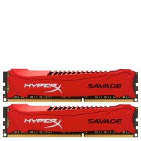 Модуль памяти DDR3 8GB (2x4GB) 1600 MHz Kingston Savage Red (HX316C9SRK2/8)