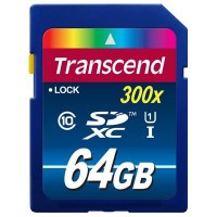 Карта памяти Transcend 64Gb SDXC class 10 UHS-I Premium (TS64GSDU1)