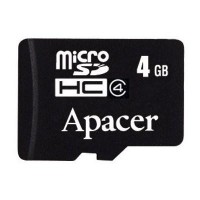 Карта памяти Apacer 4Gb microSDHC class 4 (AP4GMCSH4-RA)
