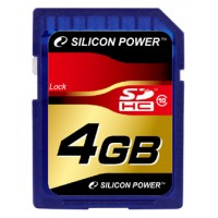 Карта памяти 4 Gb SDHC, Silicon Power (SP004GBSDH010V10)