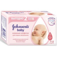 Влажные салфетки Johnson’s Baby Без отдушки 112 шт (3574660724837)