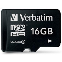 Карта памяти Verbatim 16GB microSDHC class 4 (44007)