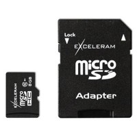 Карта памяти eXceleram 8Gb microSDHC class 10 (MSD0810A)