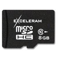 Карта памяти eXceleram 8Gb microSDHC class 10 (MSD0810)