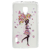 Чехол для моб. телефона для LG Optimus P713 (White) Cristall PU Drobak (211586)