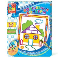 Набор для творчества Vladi Toys Дом Волшебные контуры (VT4402-19)