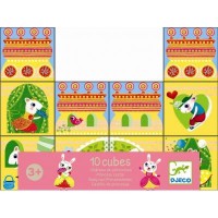 Развивающая игрушка Djeco Замок принцессы 10 кубиков (DJ08205)