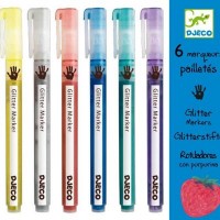 Набор для творчества Djeco Фломастеры с блестками 6 шт (DJ08871)