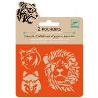 Набор для творчества Djeco трафареты Животные (DJ09745)