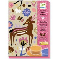 Набор для творчества Djeco рисование цветным песком Чудеса леса (DJ08662)