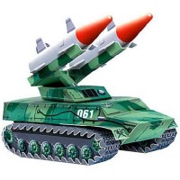 Сборная модель Умная бумага Зенитно-ракетный комплекс серии Военная техника (61)