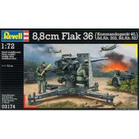 Сборная модель Revell Пушка 8 8 cm Flak 36 mit Sd.Ah. 202 1:72 (3174)