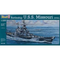 Сборная модель Revell Корабль Battleship U.S.S. Missouri (WWII) 1:1200 (5128)