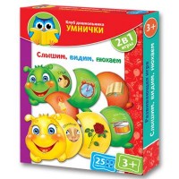 Настольная игра Vladi Toys Слышим, видим, нюхаем (рус. язык) (VT1306-01-2)