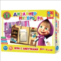 Настольная игра Vladi Toys Дизайнер интерьера Маша и Медведь (рус. язык) (VT2305-03-2)