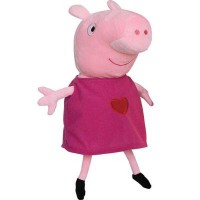 Мягкая игрушка PEPPA Пеппа с вышитым сердцем (30 см) (25096)