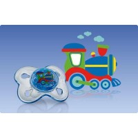 Пустышка Nuby Мини-бабочка голубая (5717SFSN-6)
