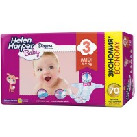Подгузник Helen Harper Baby Midi 4-9 кг 70 шт (2310399)