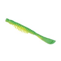 Силикон съедобный Nomura Ribbed Curlly Tail 100мм 3,5гр. цвет-014 (chart green) 8шт (NM71201410)