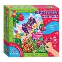 Набор для творчества Vladi Toys Кристалл картина Малиновая фея (VT4010-04)