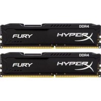 Модуль памяти DDR4 8GB (2x4GB) 2666 MHz Fury Black Kingston (HX426C15FBK2/8)