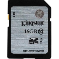 Карта памяти Kingston 16GB SDHC UHS-I Class10 (SD10VG2/16GB)