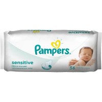 Влажные салфетки Pampers Sensititve 56шт (4015400636649)