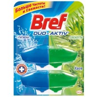 Туалетный блок Bref Duo-Aktiv Хвоя 2 запаски х 50 мл (9000101007497)